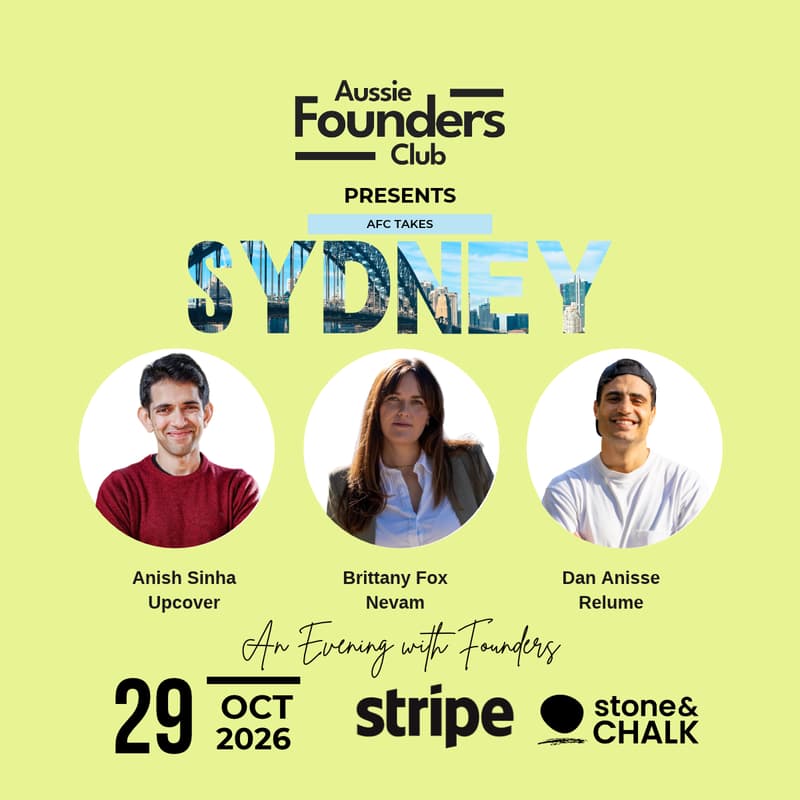Cover Image for ✈️ AFC takes Sydney: An Evening With the Founders Who’ve Actually Lived It
