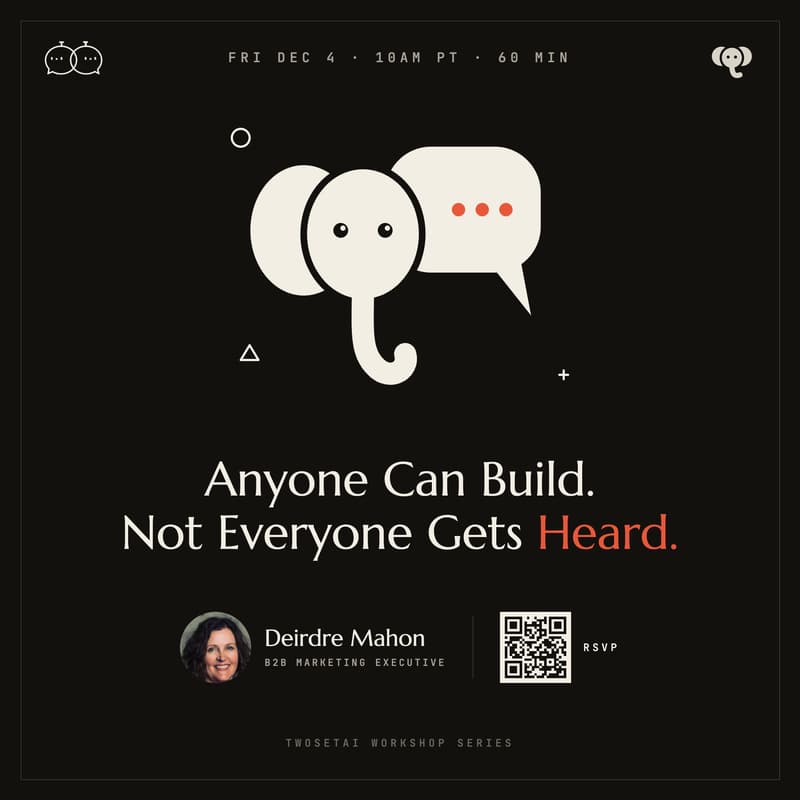 Cover Image for Anyone Can Build. Not Everyone Gets Heard.