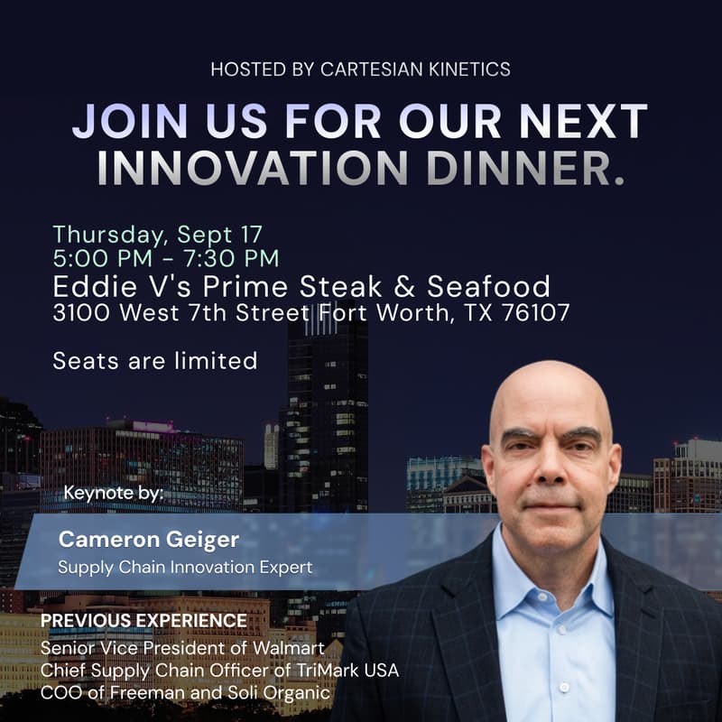 Cover Image for Cartesian Kinetics Innovation Dinner Series in Dallas