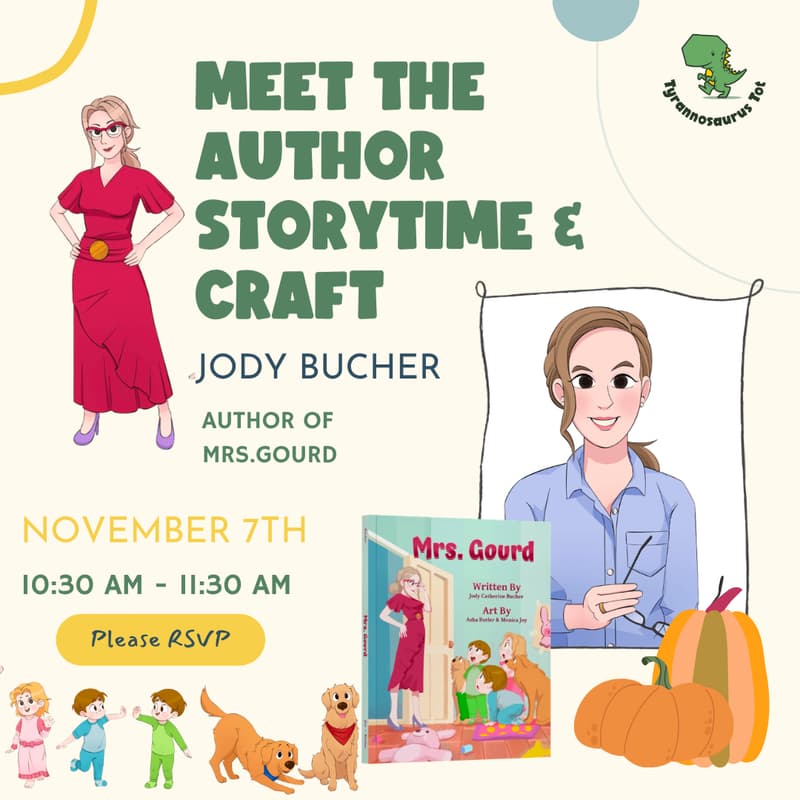 Cover Image for Mrs. Gourd Storytime & Craft with Local Author Jody Bucher