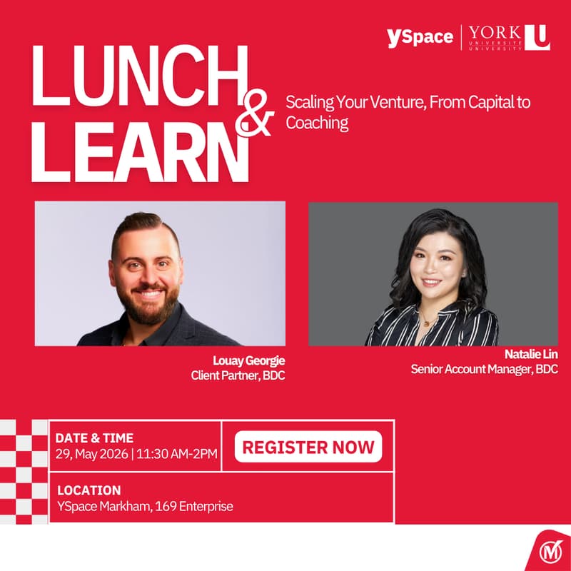 Cover Image for Lunch and Learn: Scaling Your Venture, From Capital to Coaching