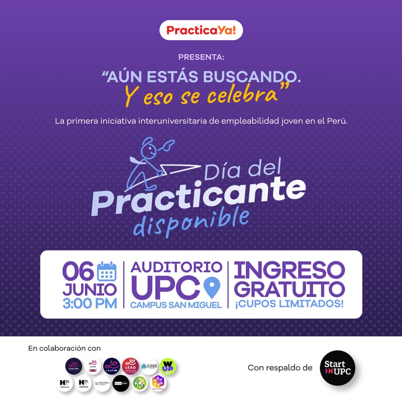 Cover Image for 🎉Día del practicante disponible