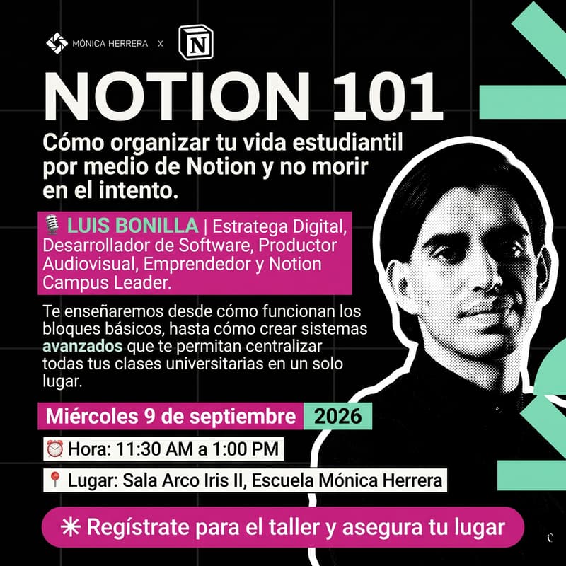 Cover Image for Notion 101 - Cómo organizar tu vida estudiantil por medio de Notion y no morir en el intento