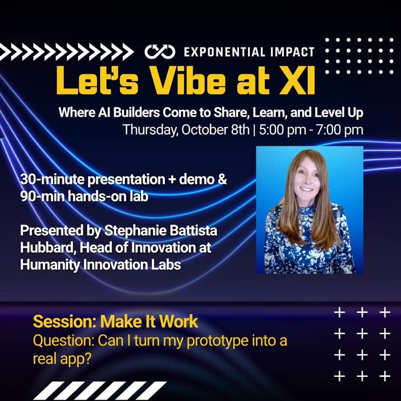 Cover Image for Let's Vibe at XI - Special Session: Make It Work