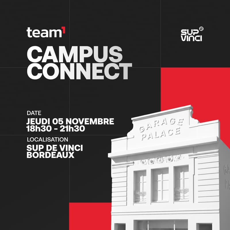 Cover Image for Team1 Campus Connect - Sup 2 Vinci Bordeaux