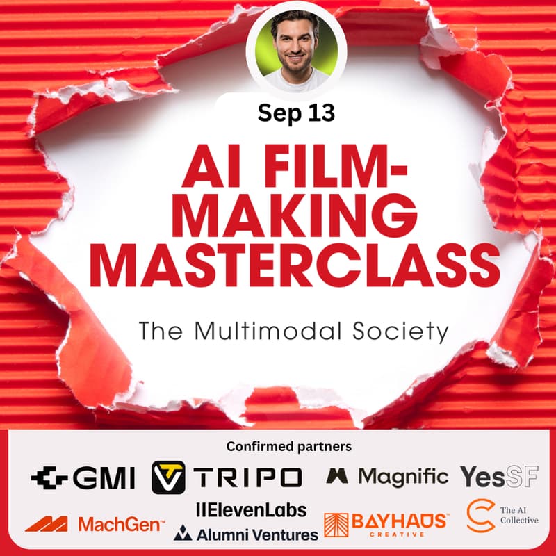 Cover Image for AI Filmmaking Masterclass + Hackathon