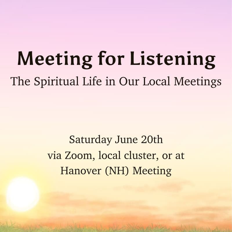 Cover Image for Meeting for Listening: The Spiritual Life in Our Local Meetings