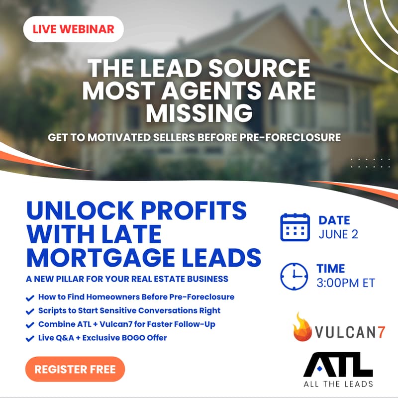 Cover Image for The Untapped Seller Lead Source: How Agents Are Winning with Late Mortgage Leads with ATL