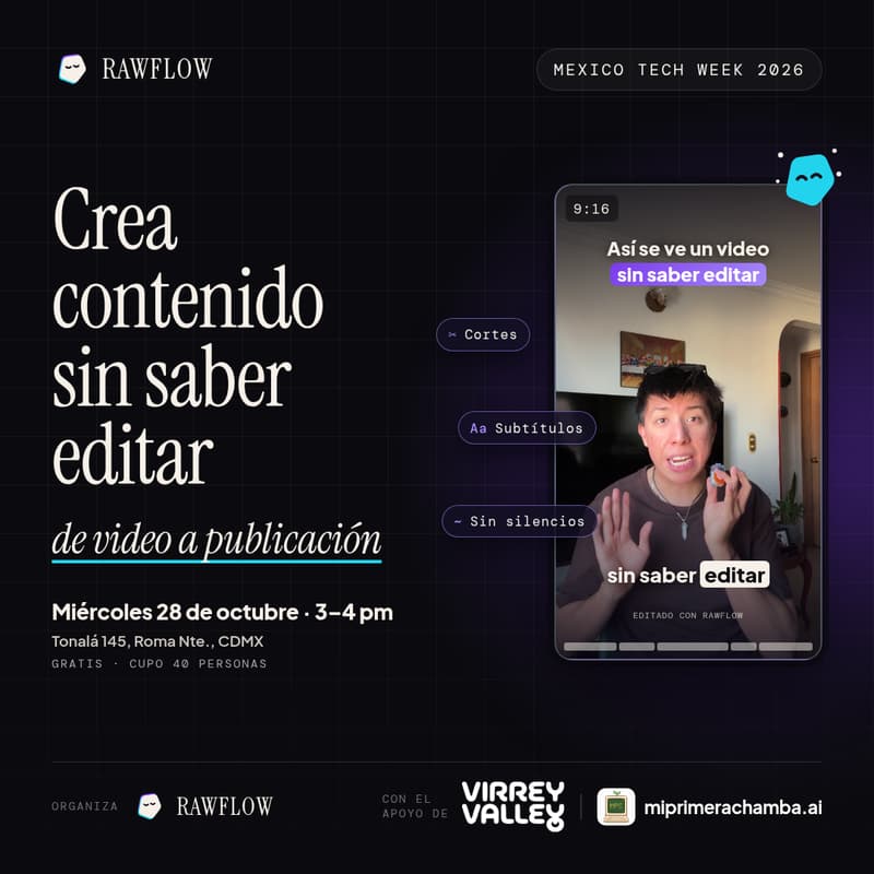 Cover Image for Crea contenido sin saber editar 👀