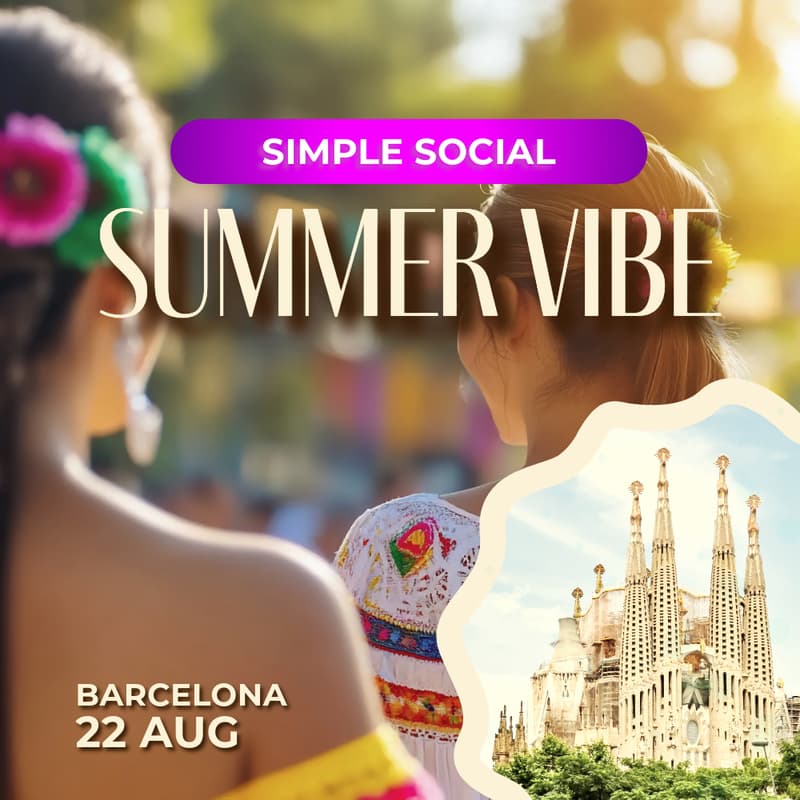 Cover Image for 🎉 Simple Social x Summer Unwind: Fiesta Mayor de Sants | Barcelona