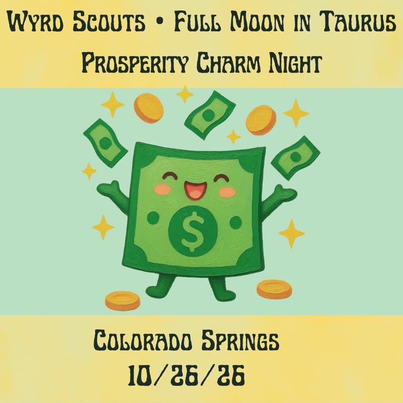 Cover Image for Full Moon in Taurus • Prosperity Charm Night • Private Wyrd Scouts Gathering