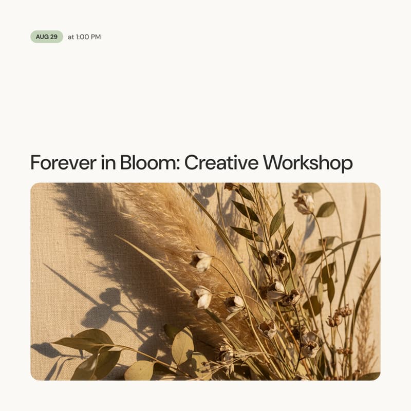 Cover Image for Forever in Bloom: Creative Workshop