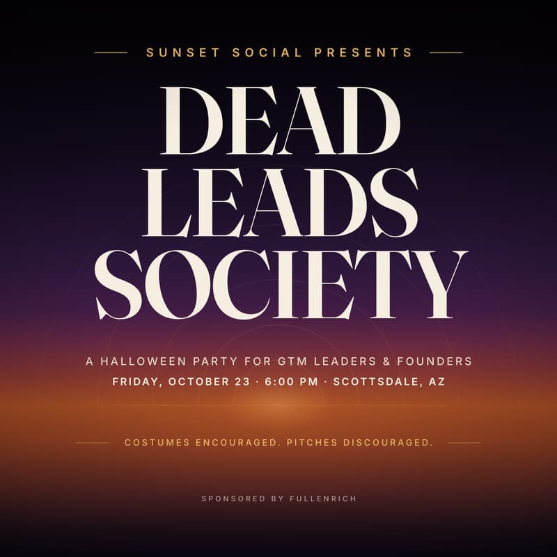 Cover Image for Dead Leads Society: A Sunset Social Halloween