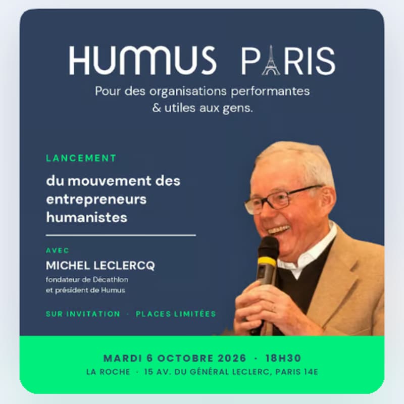 Cover Image for Lancement de Humus Paris et du mouvement des entrepreneurs humanistes
