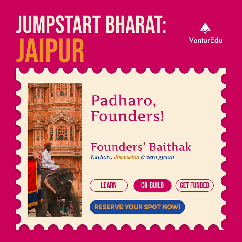 Cover Image for Jumpstart Bharat : Jaipur : Founder's Baithak