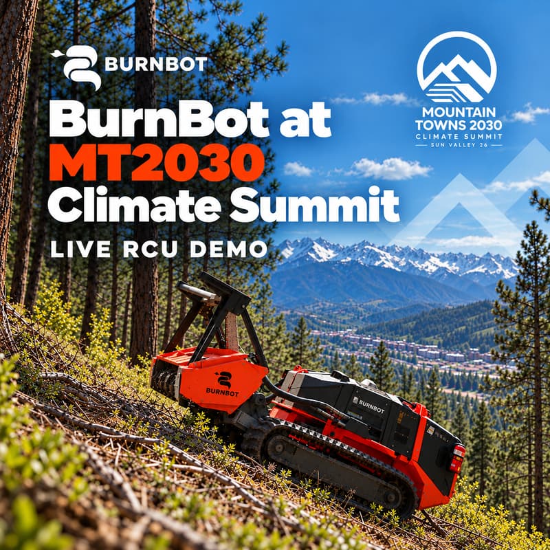 Cover Image for Technology-Enabled Wildfire Mitigation in Action: Live Remote-Mastication Demo with BurnBot