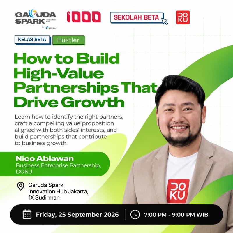 Cover Image for How to Build High-Value Partnerships That Drive Growth (DOKU x Sekolah Beta)