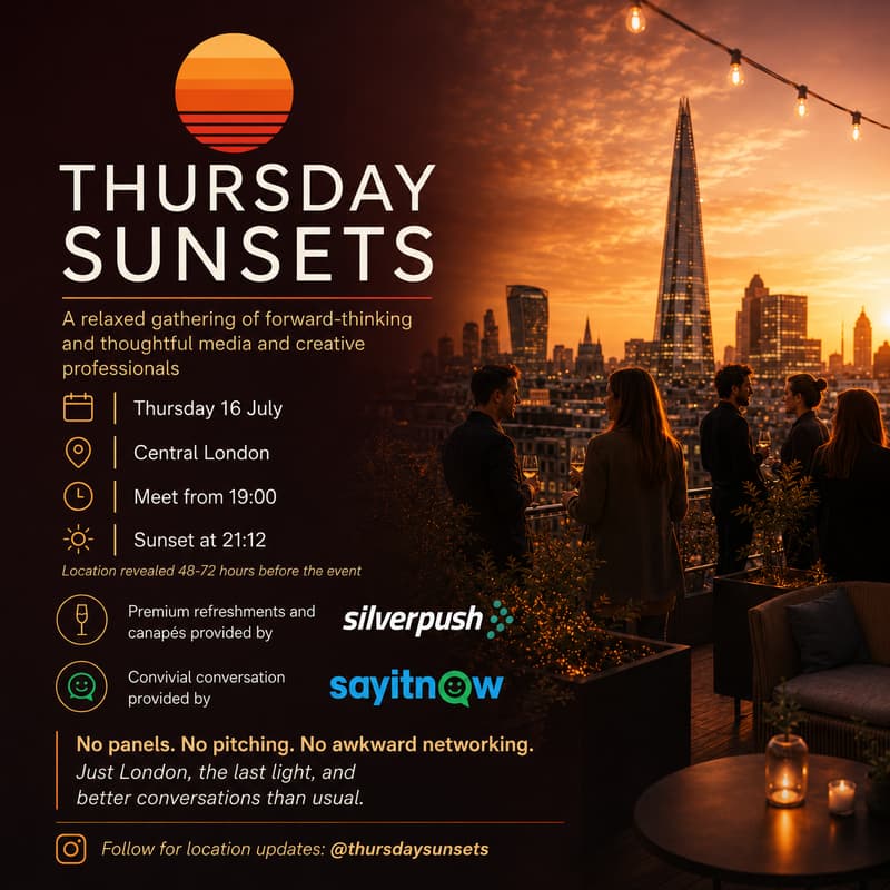 Cover Image for Thursday Sunsets x Silverpush - Indy Media Event