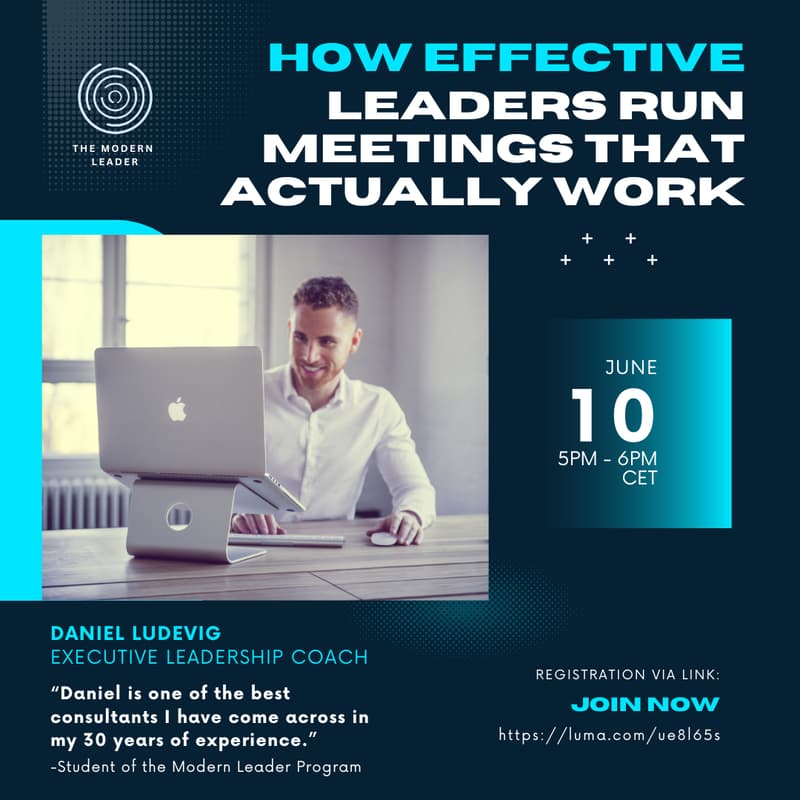 Cover Image for How effective leaders run meetings that actually work | Daniel Ludevig