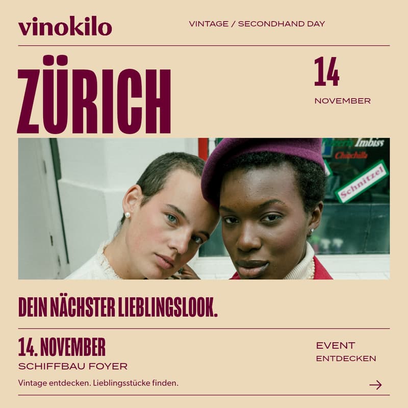 Cover Image for Vinokilo Zürich x Secondhand Day · Vintage Kilo Sale im Schiffbau