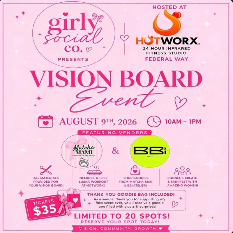 Cover Image for Vision Board Event 🎀 By Girlysocialco.