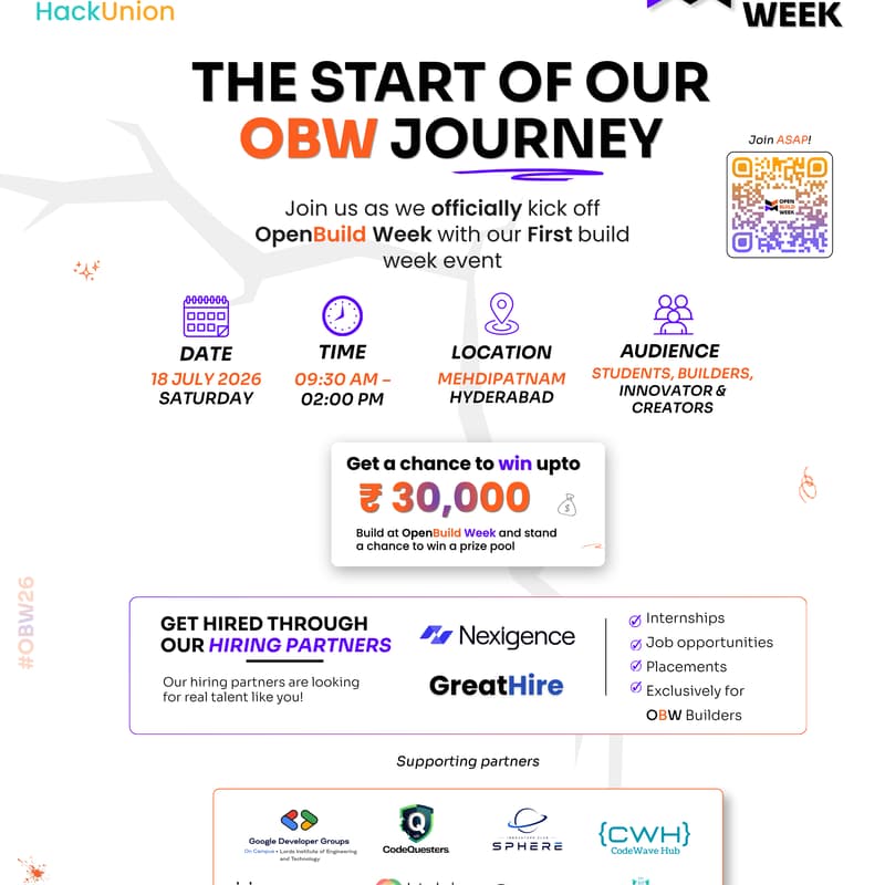 Cover Image for OpenBuild Week - Mini Hackathon