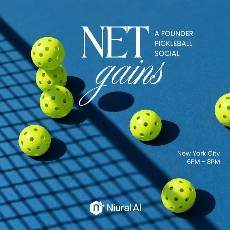 Cover Image for Net Gains: A Founder Pickleball Social