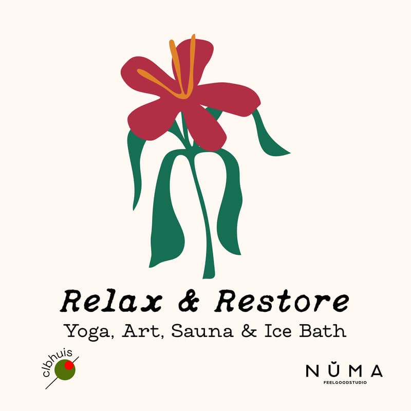 Cover Image for Relax & Restore: Yoga, Flower drawing, Sauna and Ice Bath for Creatives