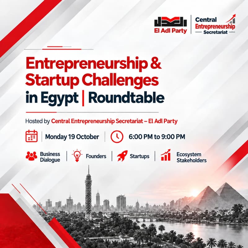 Cover Image for Entrepreneurship & Startup Challenges in Egypt | Roundtable