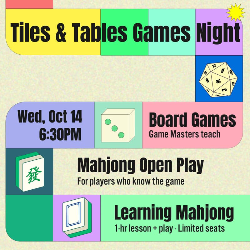 Cover Image for Tiles & Tables Game Night