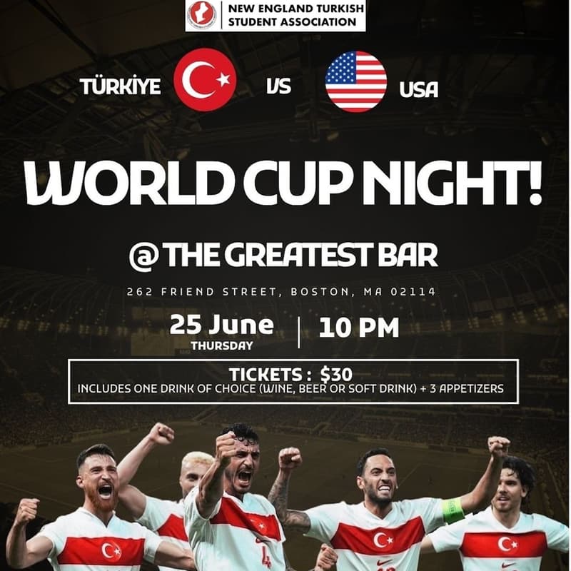 Cover Image for 🇹🇷 World Cup Night Türkiye vs USA 🇺🇸