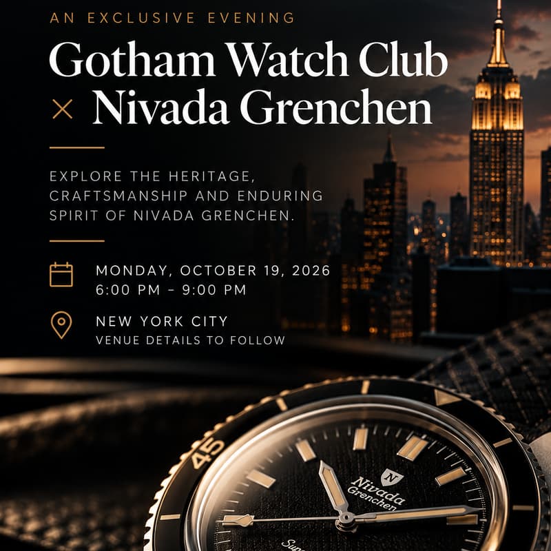 Cover Image for Gotham Watch Club x Nivada Grenchen