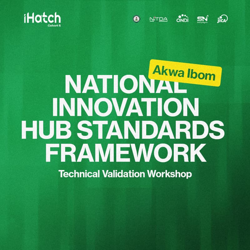 Cover Image for National Innovation Hub Standards Framework Technical Validation Workshop — Akwa Ibom