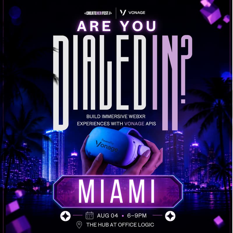 Cover Image for DialedIn Miami | A CreateHER Fest Tech Series