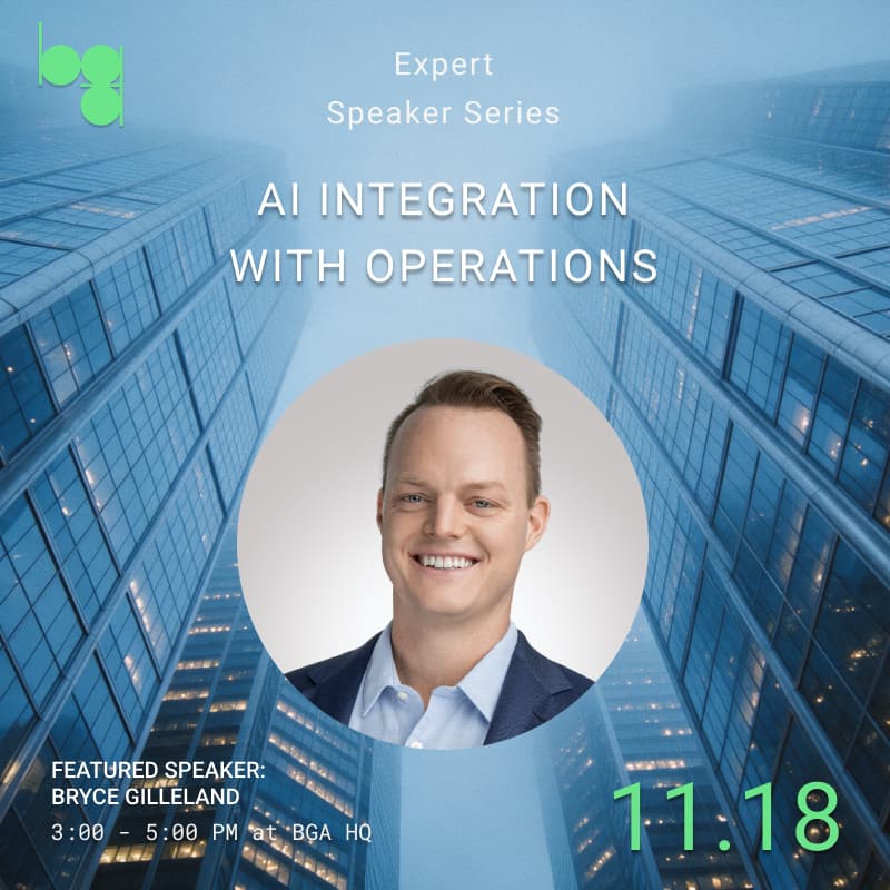 Cover Image for BGA Speaker Series: AI Integration with Operations with Bryce Gilleland