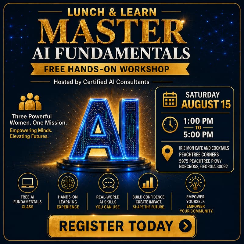 Cover Image for Master AI Fundamentals: Free Hands-On Workshop (Peachtree Corners) Norcross