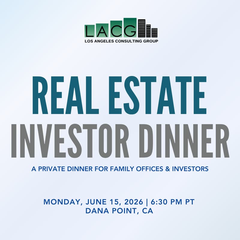 Cover Image for June 15: Family Office Real Estate Dinner - Dana Point