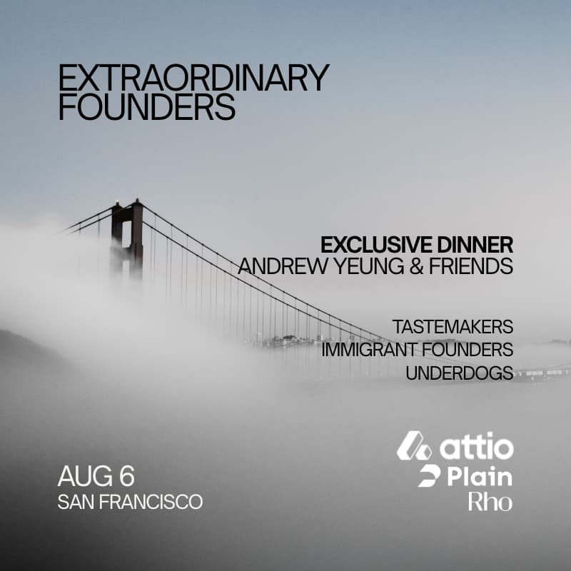 Cover Image for Extraordinary Founders Dinner (hosted by Andrew Yeung)