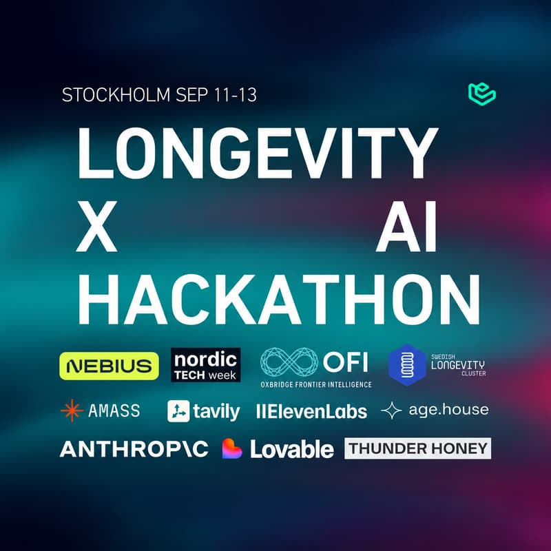 Cover Image for Stockholm Longevity × AI Hackathon