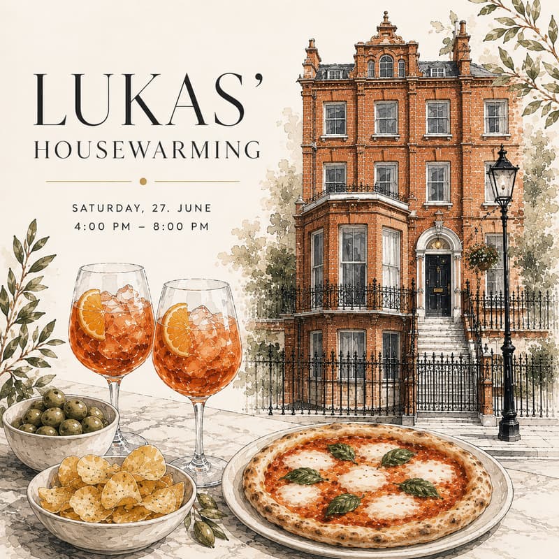 Cover Image for Lukas' Housewarming 🥂