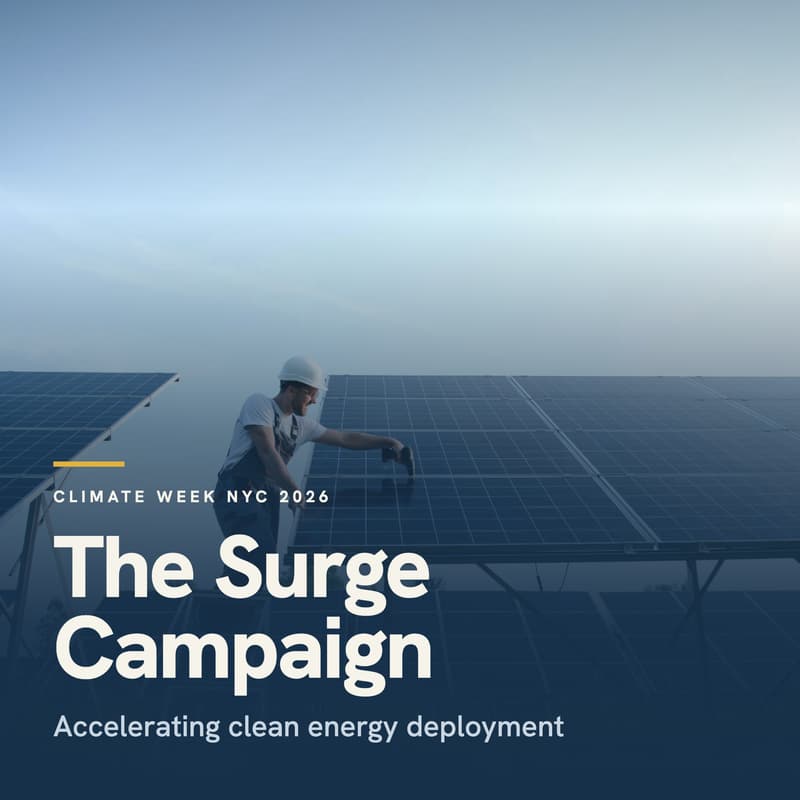 Cover Image for The Surge Campaign at NYC Climate Week