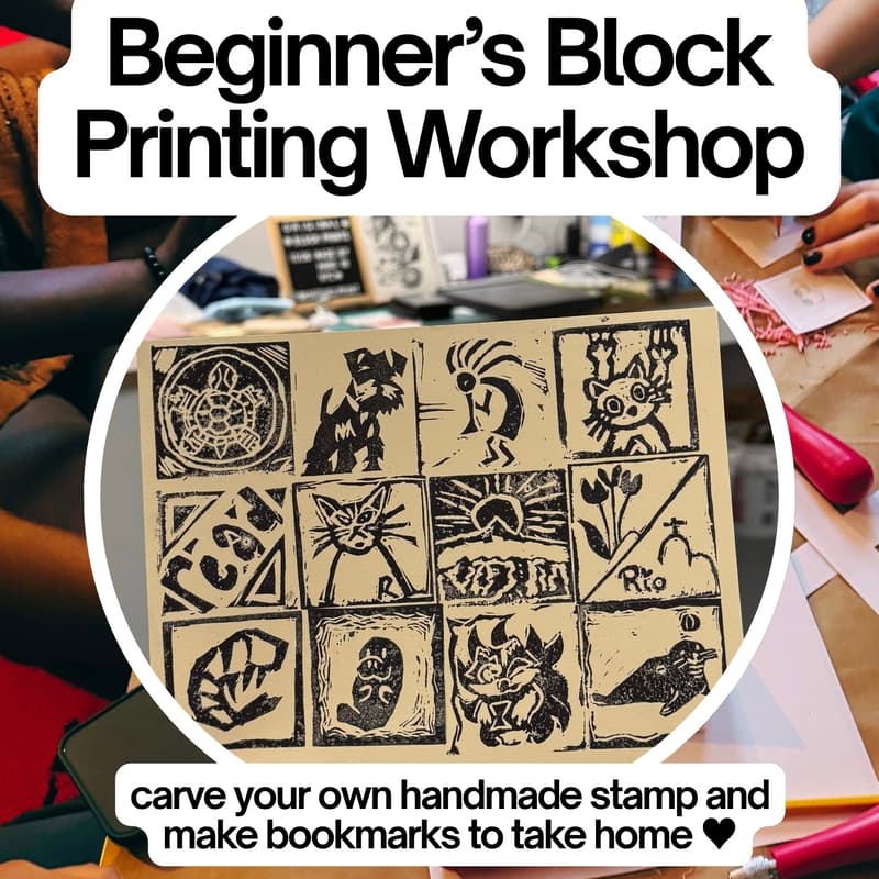Cover Image for Beginner's Block Printing Workshop with Kintsugi Print Studio