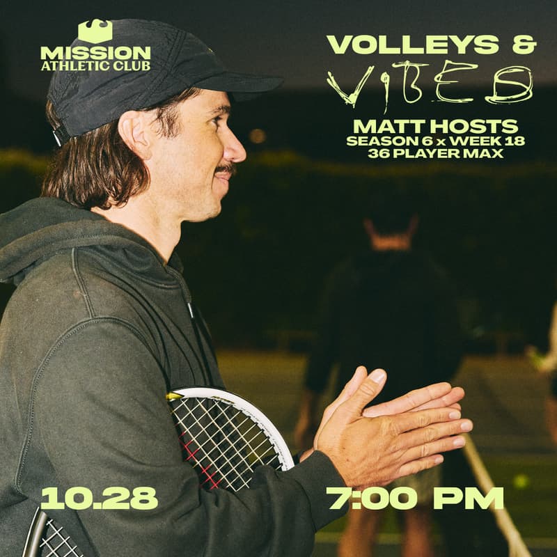 Cover Image for Matt Ininns Hosts Volleys & Vibes: SZN 6 x WEEK 18