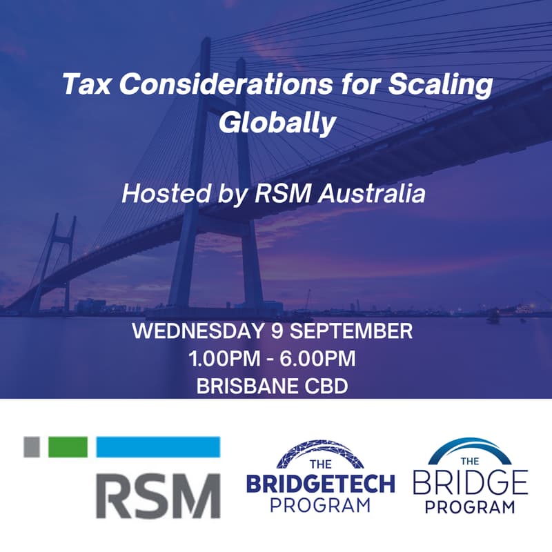 Cover Image for Tax Considerations for Scaling Globally - Hosted by RSM