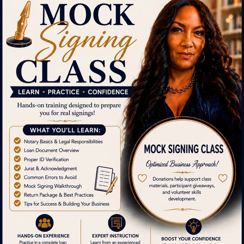 Cover Image for From Notary to Signing Agent: Mock Signing Workshop