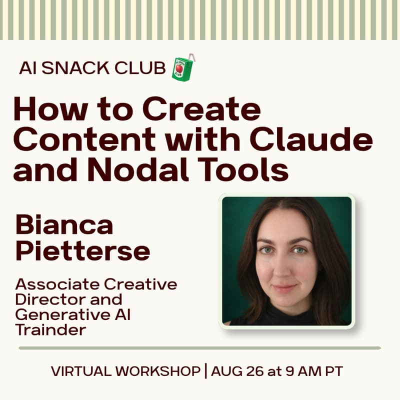 Cover Image for Creating Content with Claude and Nodal Tools