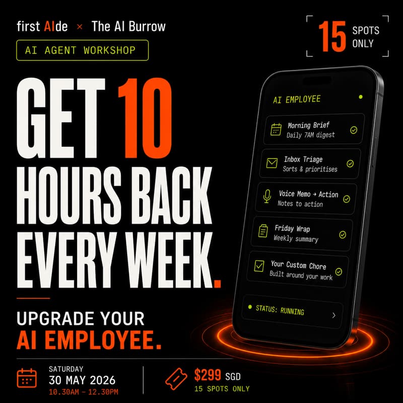 Cover Image for Get 10 Hours Back Every Week: Upgrade Your AI Employee (The AI Burrow x first AIde)