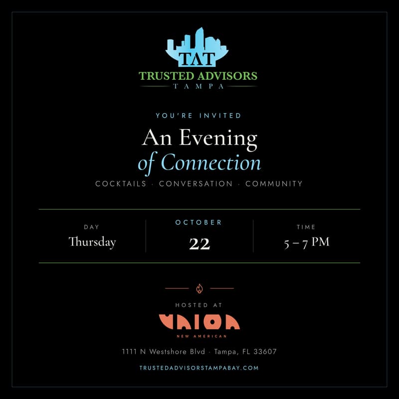 Cover Image for An Evening of Connection | Trusted Advisors Tampa Bay