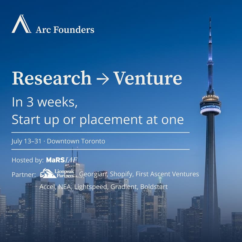 Cover Image for The Arc Founders Sprint Cohort 01