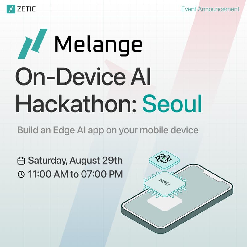 Cover Image for Melange On-Device AI Hackathon: Seoul